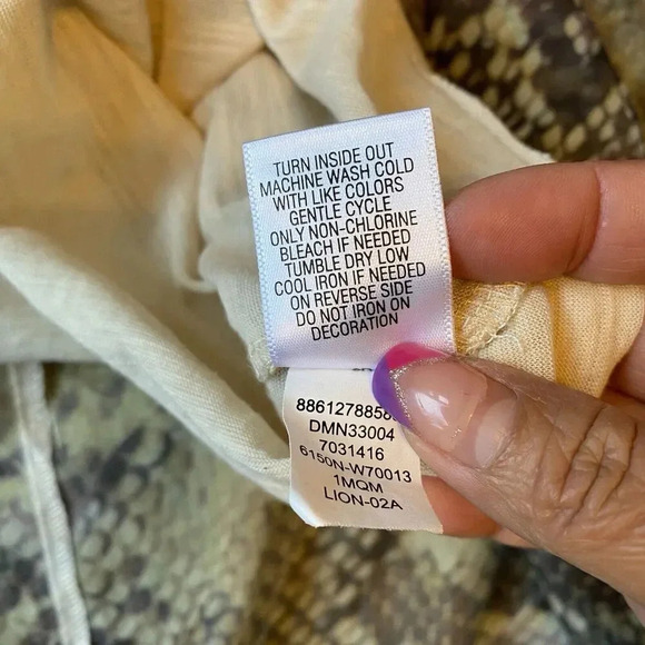 Apt 9 Gold Embellished Top Women's 1X Snakeskin Print Flutter Sleeve Fairy Boho - Picture 5 of 11